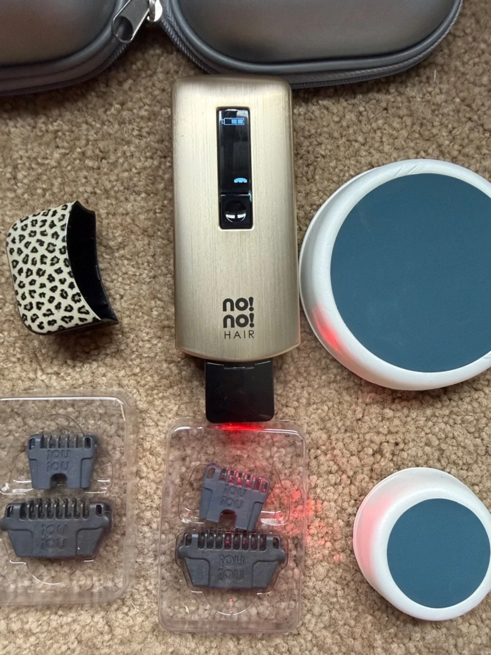 No!No! Hair Gold Hair Removal Device with Accessories NO CHARGER